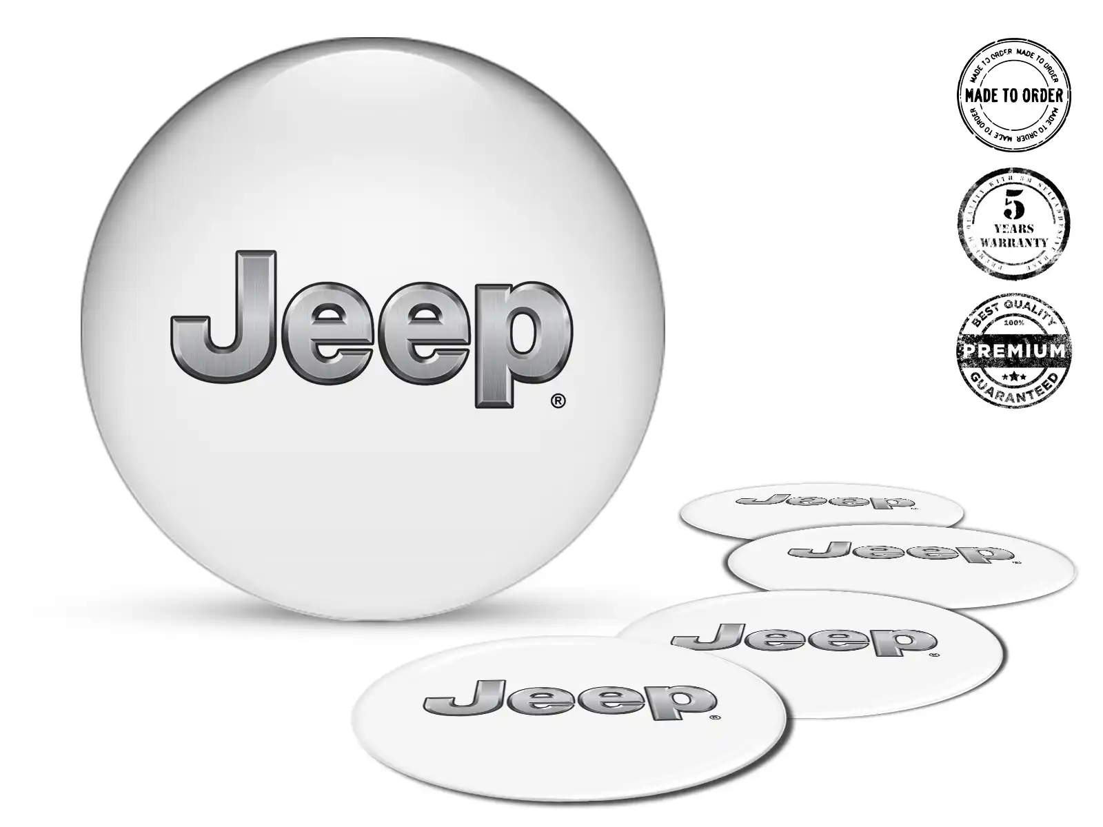Jeep Decalcomania Cerchio Stile Edizione Cupola Pregiata X